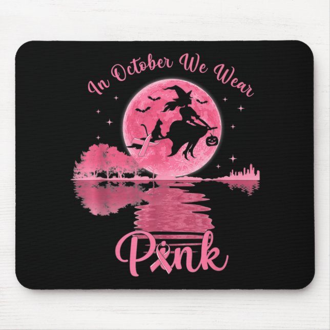 Mousepad Sensibilização das mulheres para o Cancer, em outu (Frente)