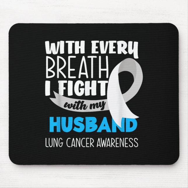 Mousepad Sensibilização Do Cancer Pulmonar A Cada Respiraçã (Frente)