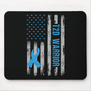 Mousepad Sensibilização do Guerreiro Americano Bandeira Dia