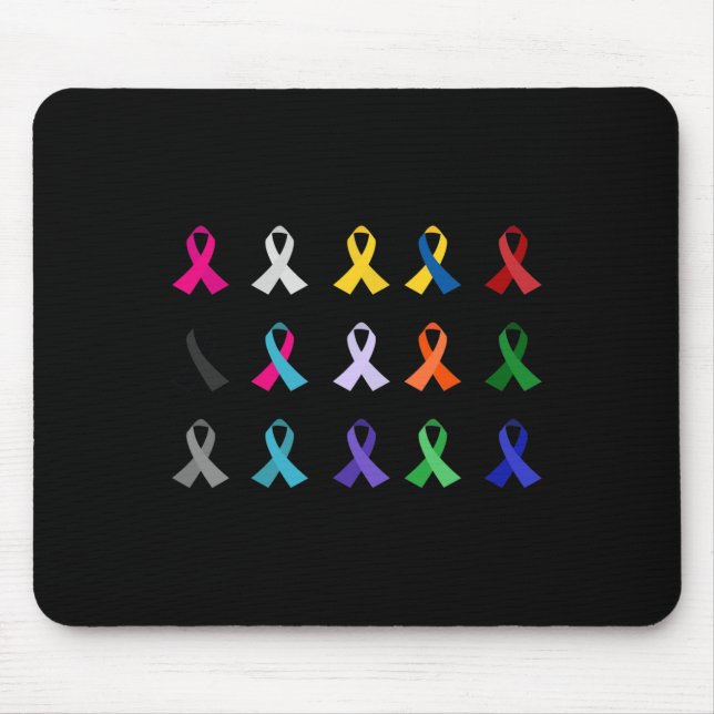 Mousepad Sensibilização do Mundo para o Cancer Atravessa o  (Frente)