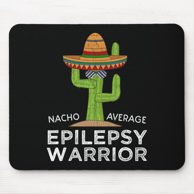 Mousepad Sensibilização Engraçada Guerreira Epilepsia (Frente)