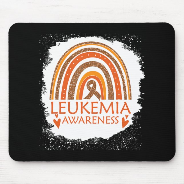 Mousepad Sensibilização Enrolada Rainbow Orange Ribbon (Frente)