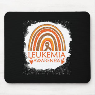 Mousepad Sensibilização Enrolada Rainbow Orange Ribbon