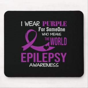 Mousepad Sensibilização Epilepsia Eu Visto Roxo Para Meu Al