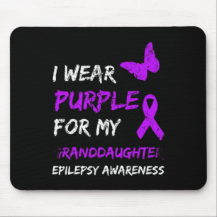 Mousepad Sensibilização Epilepsia Eu Visto Roxo Para Meu Av