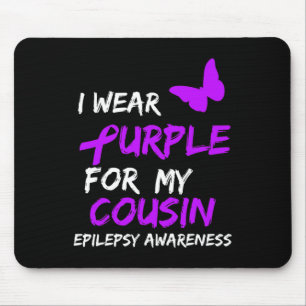 Mousepad Sensibilização Epilepsia Eu Visto Roxo Para Minha 
