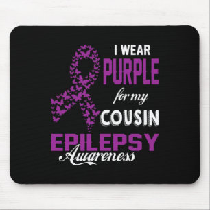 Mousepad Sensibilização Epilepsia Eu Visto Roxo Para Minha 