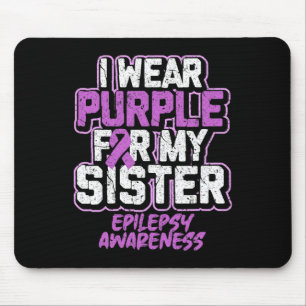 Mousepad Sensibilização Epilepsia Eu Visto Roxo Para Minha 