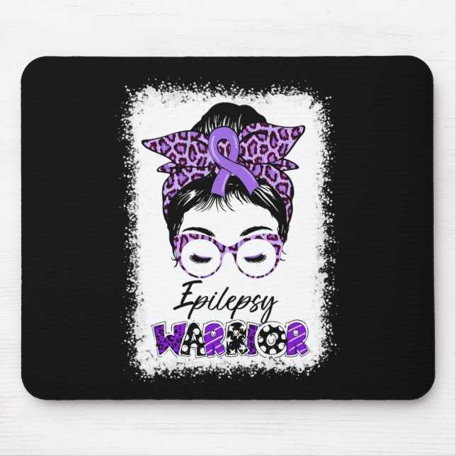 Mousepad Sensibilização Epilepsia Mensagem Bun Guerreiro Le (Frente)