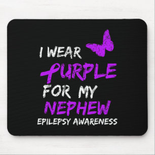 Mousepad Sensibilização Epiléptica Eu Visto Roxo Para Minha