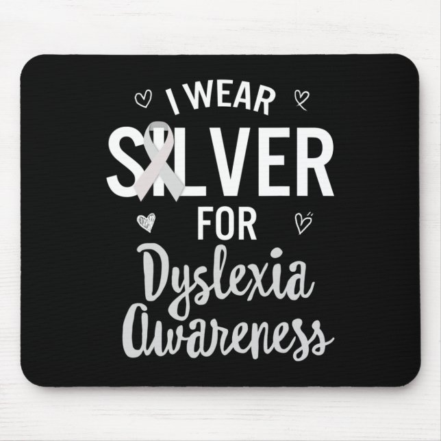 Mousepad Sensibilização Eu Visto Prateado Aprendizado de Fi (Frente)