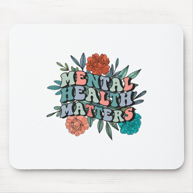 Mousepad Sensibilização Mental Problemas de Saúde Mental Gr (Frente)