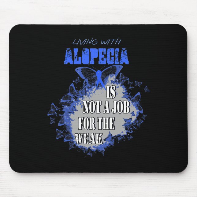 Mousepad Sensibilização Para A Alopécia Não É Um Emprego Pa (Frente)