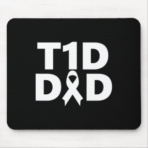 Mousepad Sensibilização para a Diabetes do Pai T1d
