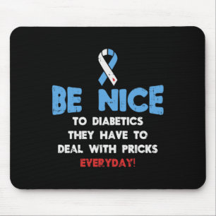 Mousepad Sensibilização Para A Diabetes É Bom Para A Luta C