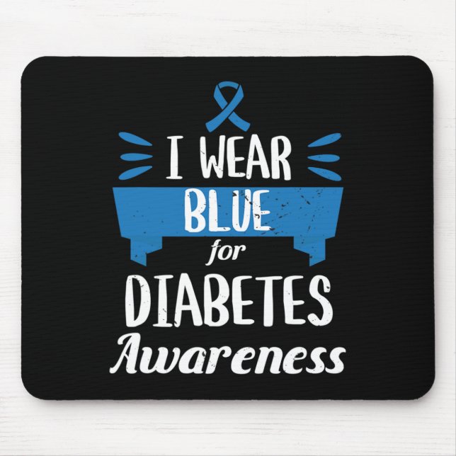 Mousepad Sensibilização para a diabetes Mês I Visto T1 T2 a (Frente)
