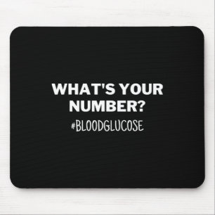 Mousepad Sensibilização para a diabetes Qual é o seu número
