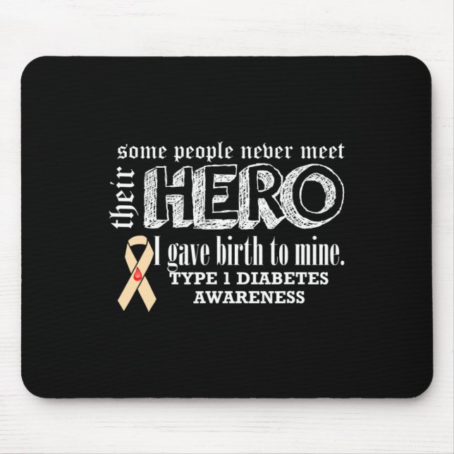 Mousepad Sensibilização para a Diabetes Tipo 1 (Frente)