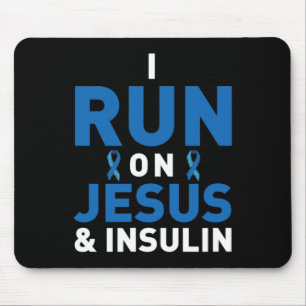 Mousepad Sensibilização para a diabetes Tipo 1 2 - T1D T2D