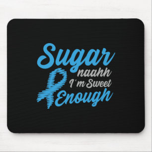 Mousepad Sensibilização para a diabetes Tipo 1 2 - T1D T2D
