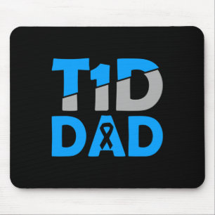 Mousepad Sensibilização para a Diabetes Tipo 1 - Pai T1D di