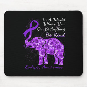 Mousepad Sensibilização para a epilepsia Elefante de girass