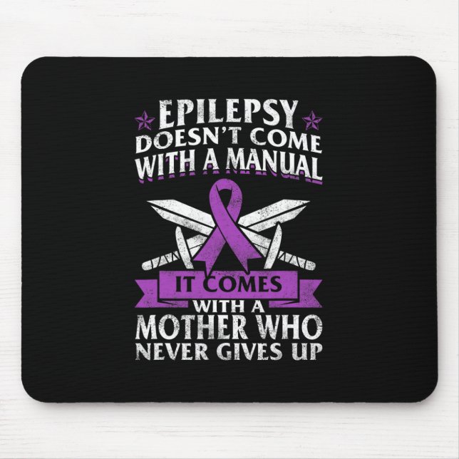 Mousepad Sensibilização para a Epilepsia Mãe Briso Roxo Con (Frente)