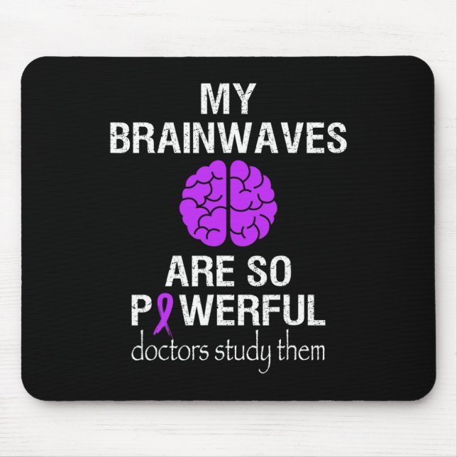 Mousepad Sensibilização para a epilepsia Mês As ondas cereb (Frente)