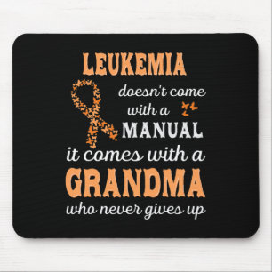 Mousepad Sensibilização para a eucemia Vovó Suporte Leucemi