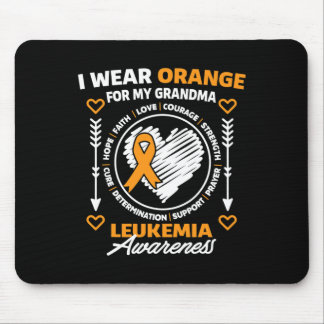 Mousepad Sensibilização para a Leucemia Eu Visto Laranja Pa