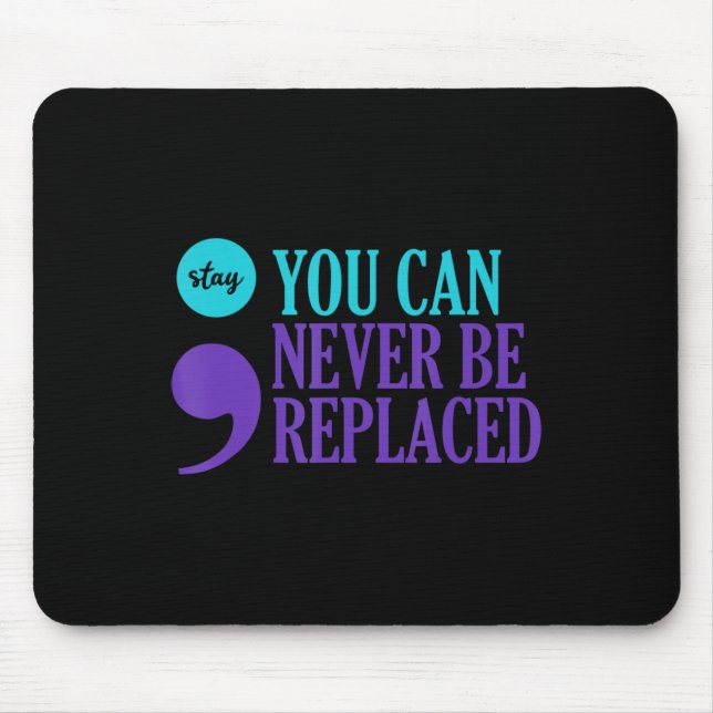Mousepad Sensibilização para a prevenção do suicídio nunca  (Frente)