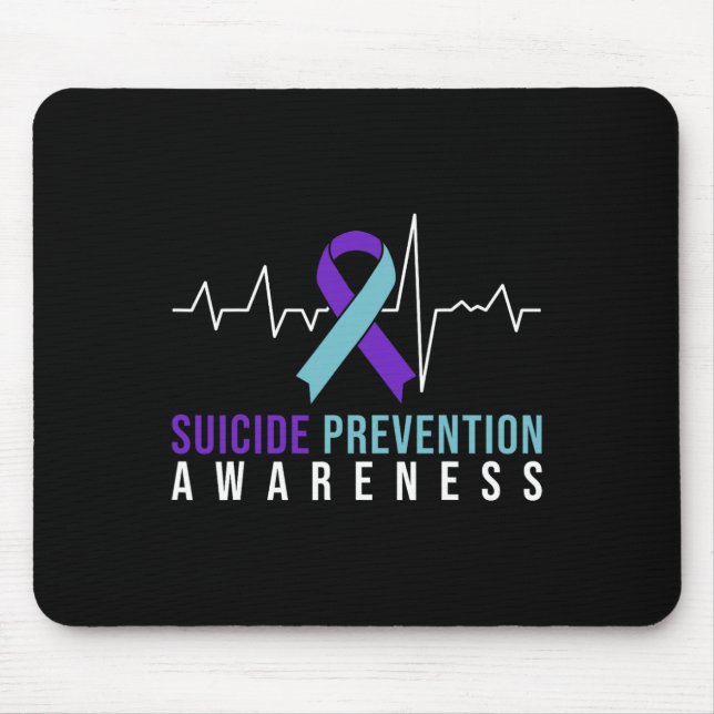 Mousepad Sensibilização Para A Prevenção Do Suicídio Rosa E (Frente)