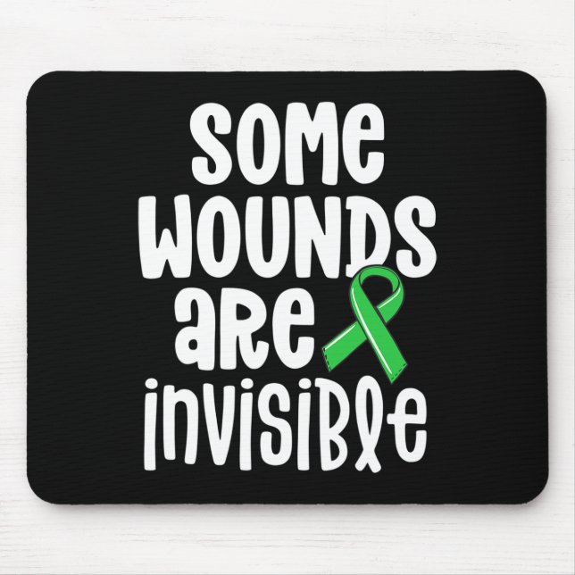 Mousepad Sensibilização para a saúde Algumas Feridas São In (Frente)