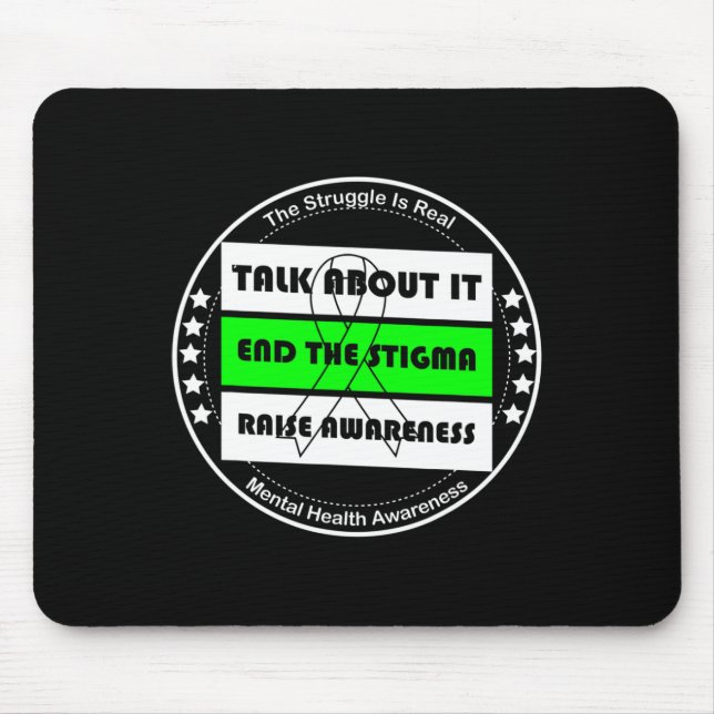 Mousepad Sensibilização para a saúde mental Sensibilização (Frente)