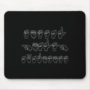 Mousepad Sensibilização para a saúde mental - Sinal de ASL