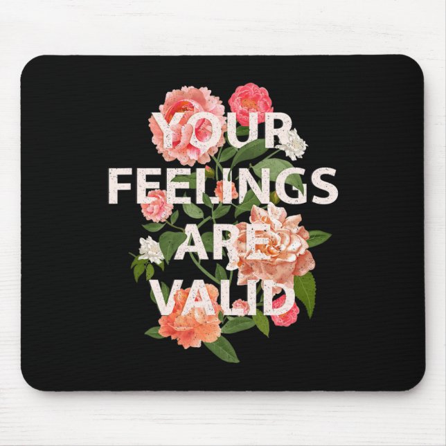 Mousepad Sensibilização Para A Saúde Mês Os Seus Sentimento (Frente)
