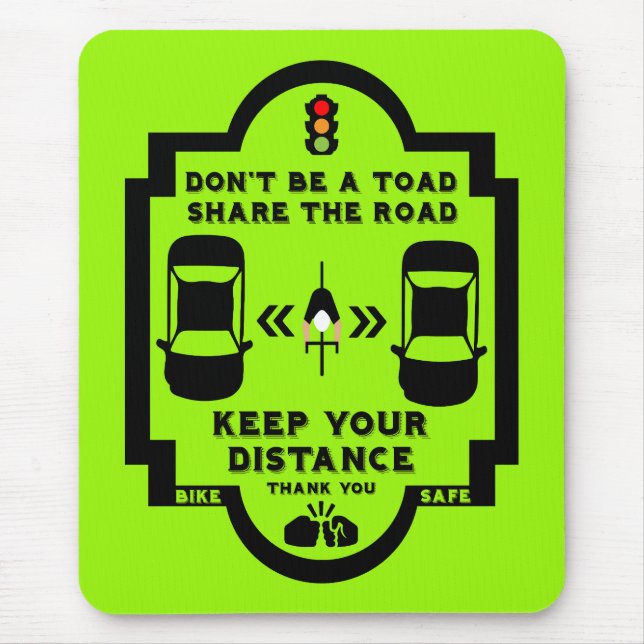 Mousepad Sensibilização para a segurança rodoviária (Frente)