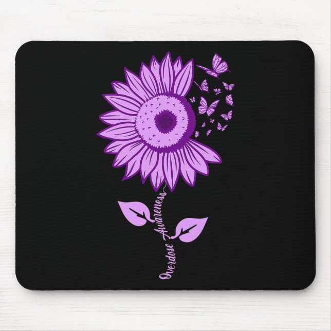 Mousepad Sensibilização para a Sobredosagem Vício Roxo de F (Frente)