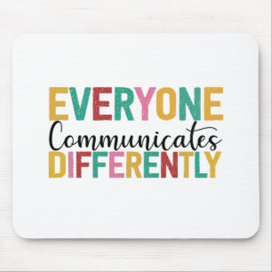 Mousepad Sensibilização para o Autismo Todos Comunicam Di