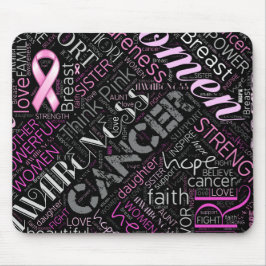 Mousepad Sensibilização para o Cancer de mama Cloud ID261