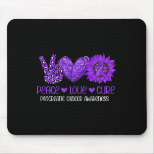 Mousepad Sensibilização para o Câncer de pâncreas do Amor d