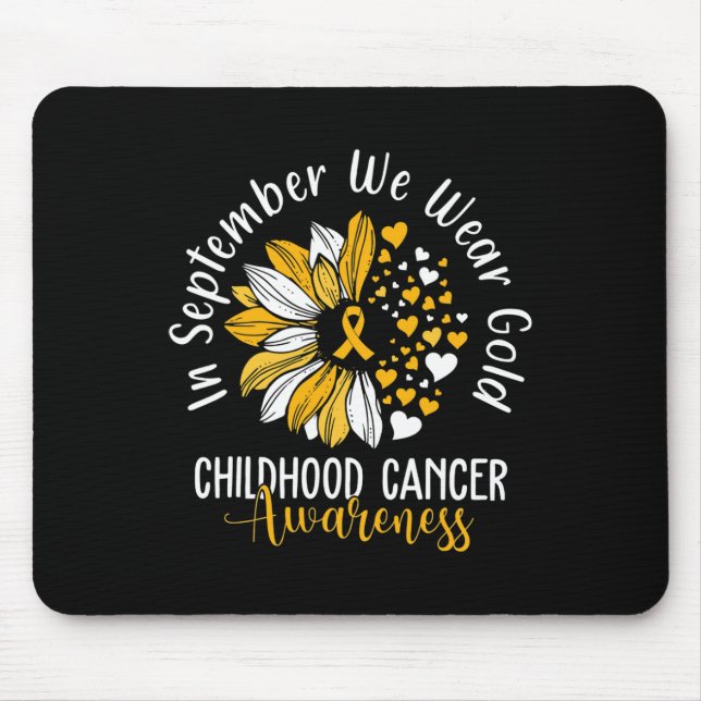 Mousepad Sensibilização para o Cancer infantil Em setembro  (Frente)