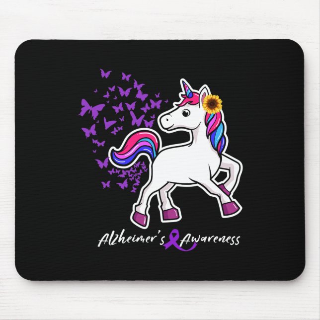 Mousepad Sensibilização para o Heimerheimer Roxo do Unicórn (Frente)