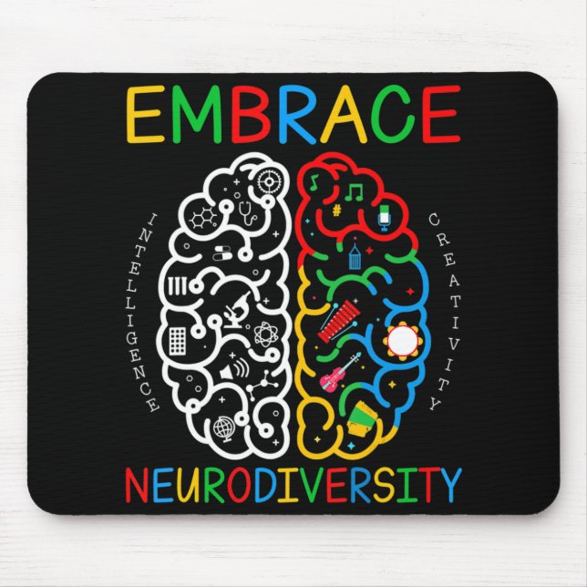 Mousepad Sensibilização para o uso Embale na Neurodiversida (Frente)
