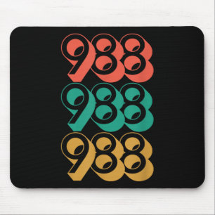Mousepad Sensibilização Suicida - Camisa 988 - Prevenção ao