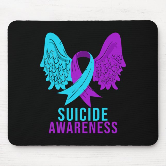Mousepad Sensibilização Suicida Fita Depressão Mental (Frente)