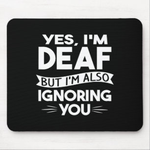 Mousepad Sensibilização surda ASL Audição perda de cultura