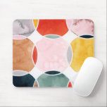 Mousepad Sensical - Padrão do círculo<br><div class="desc">Sensical III de Grace Popp. Apresenta círculos com cores sobrepostas que criam um design divertido e alegre.| 141949GG</div>