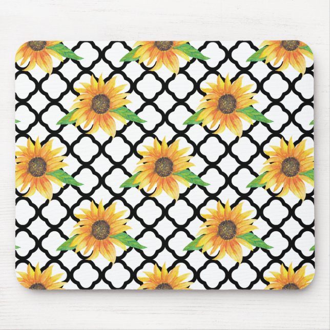 Mousepad Sentido Floral de Girassol (Frente)