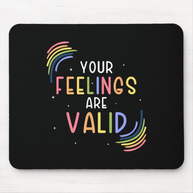 Mousepad Sentimentos São Awarene De Saúde Mental, Conselhei (Frente)